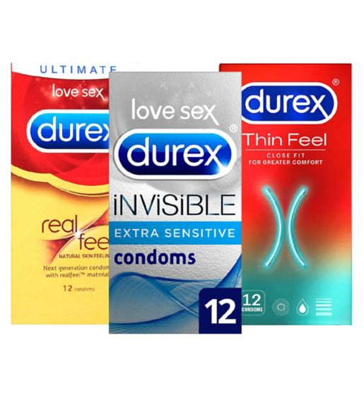 Durex Invisible Condoms Bundle (3 x 12 Pack)
