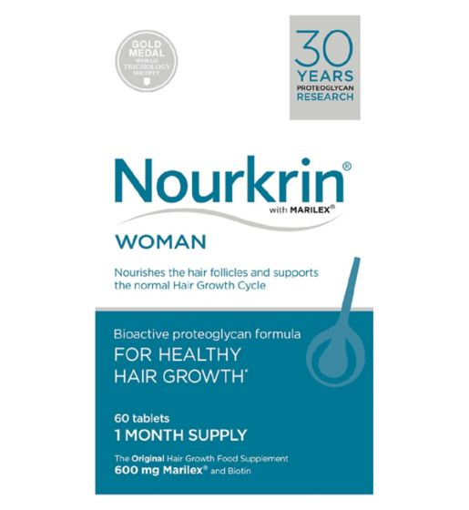 Nourkrin® WOMAN For Hair Growth - 1 Month Supply (60 Tablets)