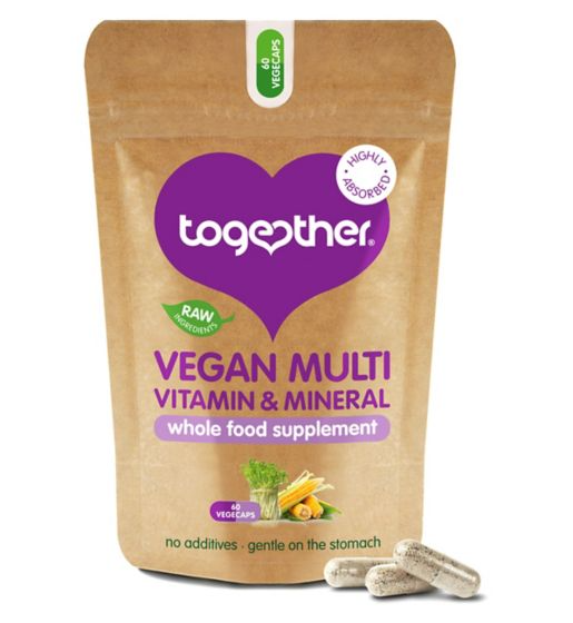 Together Vitamin B12 Multi Vit & Mineral for Vegetarians & Vegans 60 vegecaps