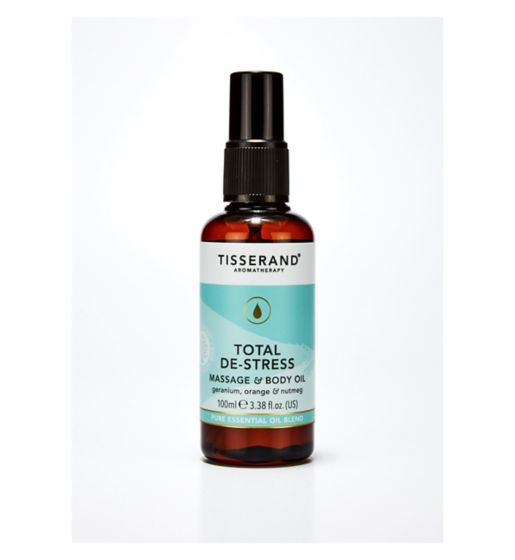 Tisserand Total De-Stress Body Massage Oil 100ml