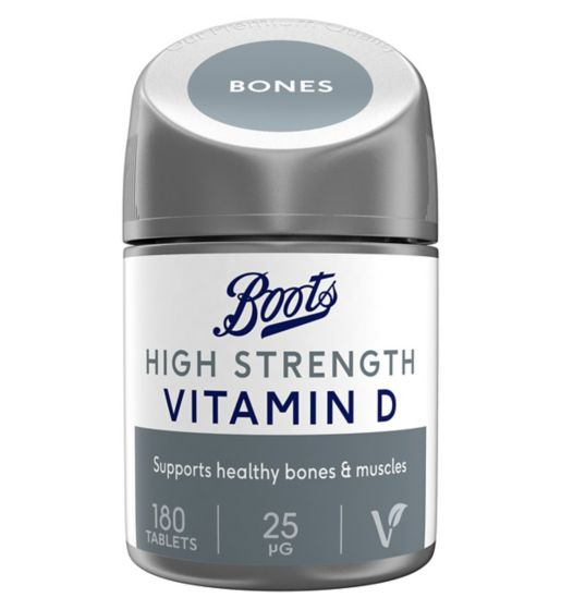 Boots High Strength Vitamin D 25 µg 180 Tablets (6 month supply)