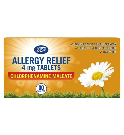 Boots Allergy Relief 4mg Tablets - 30 tablets