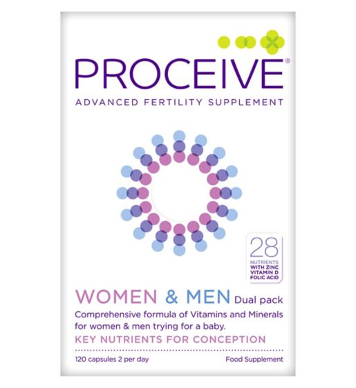 Proceive Advanced Fertility Supplement Women & Men Dual Pack - 120 Capsules