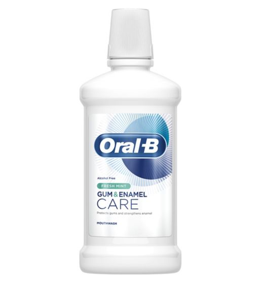 Oral-B Gum & Enamel Care Fresh Mint Mouthwash 500ml