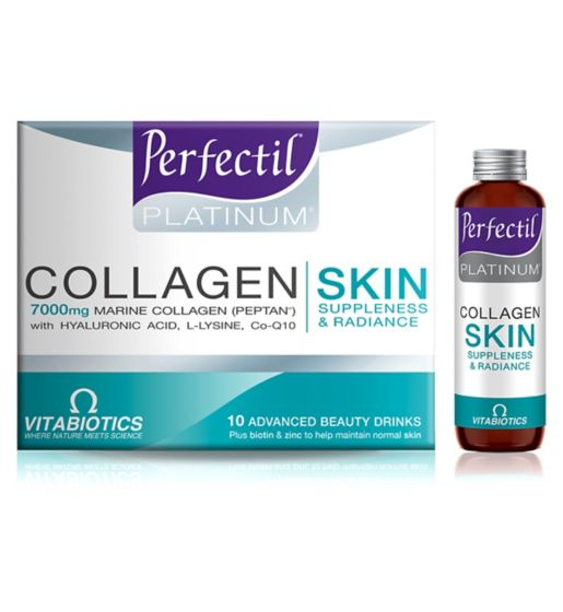 Vitabiotics Perfectil Platinum Collagen Skin - 10 Advanced Beauty Drinks