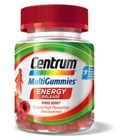 Centrum MultiGummies Energy Release Mixed Berry - 30 Gummies