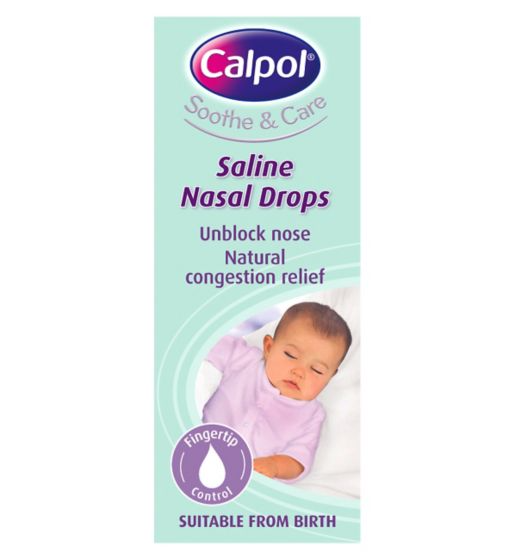 Calpol Soothe & Care Saline Nasal Drops - 10ml