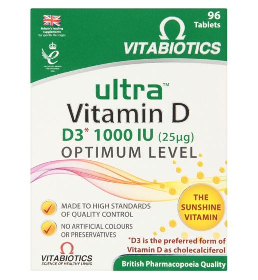 Vitabiotics Ultra D3 25 µg - 96 Tablets