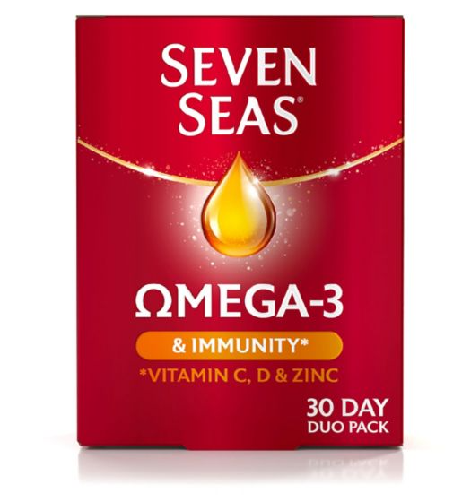 Seven Seas Omega3 & Immunity* 30 Capsules & 30 Tablets