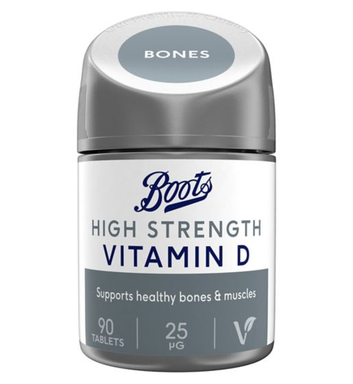 Boots High Strength Vitamin D 25 µg 90 Tablets (3 month supply)