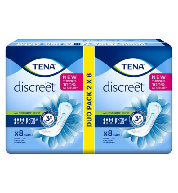 TENA Discreet Extra Plus Incontinence Pads for Bladder Weakness 16pk