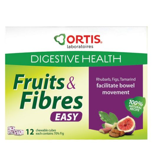 Ortis Fruits and Fibres - 12 chewable fruit cubes