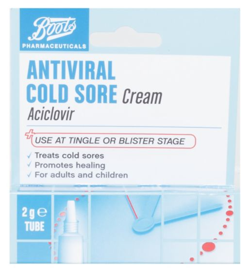 Boots Antiviral Cold Sore Cream - 2g tube