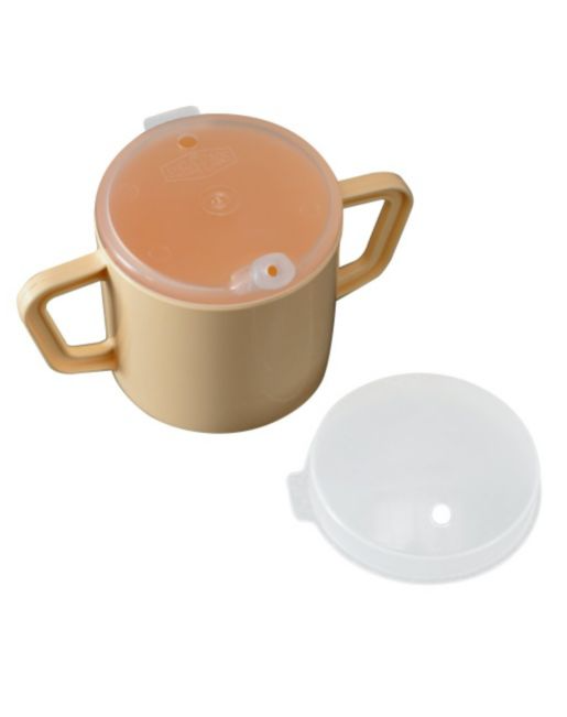 Homecraft Two Handled Mug with Two Lids - Pack of 2