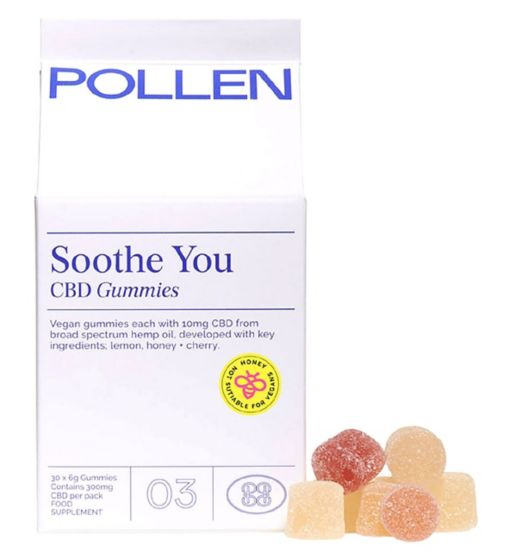 Pollen Soothe You CBD gummies 30 x 6g Gummies