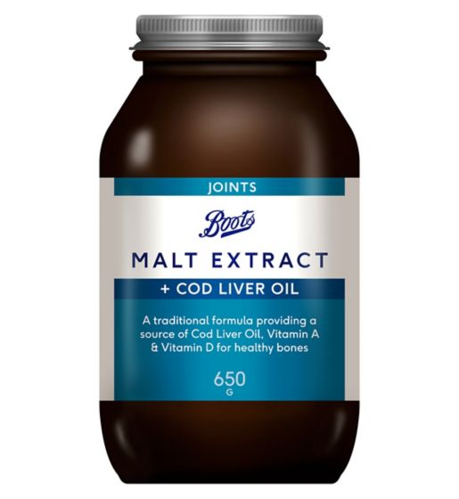 Boots Malt Extract + Cod Liver Oil - 650g