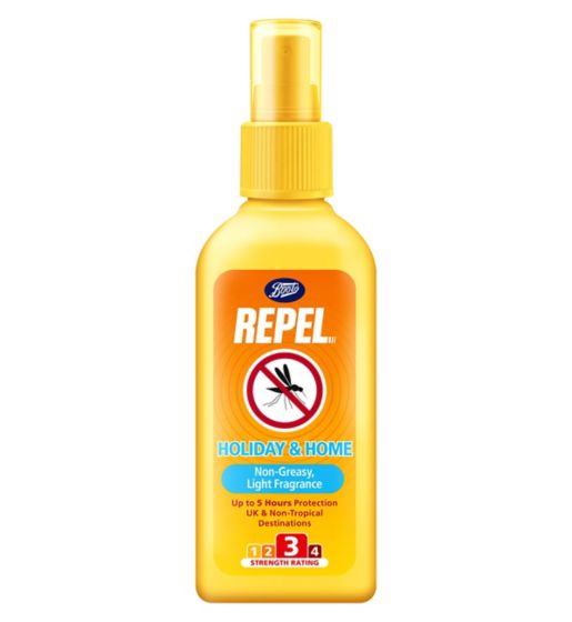 Boots Repel Holiday & Home Insect Repellent Spray 100ml