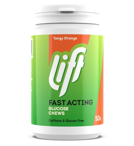 Lift Glucose Tablets Tangy Orange - 50 Tablets