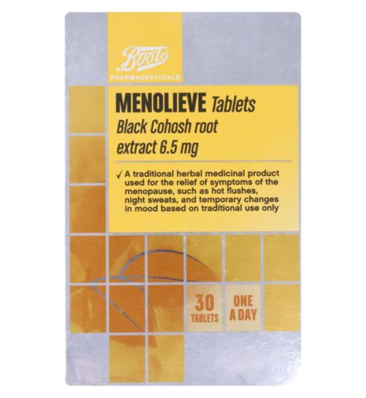 offer Boots Menolieve Black Cohosh root extract 6.5mg - 30 Tablets