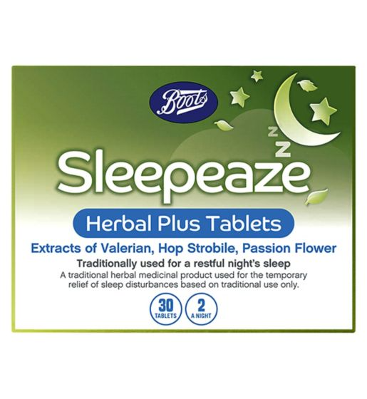 Boots Sleepeaze Herbal Plus Tablets - 30 Tablets