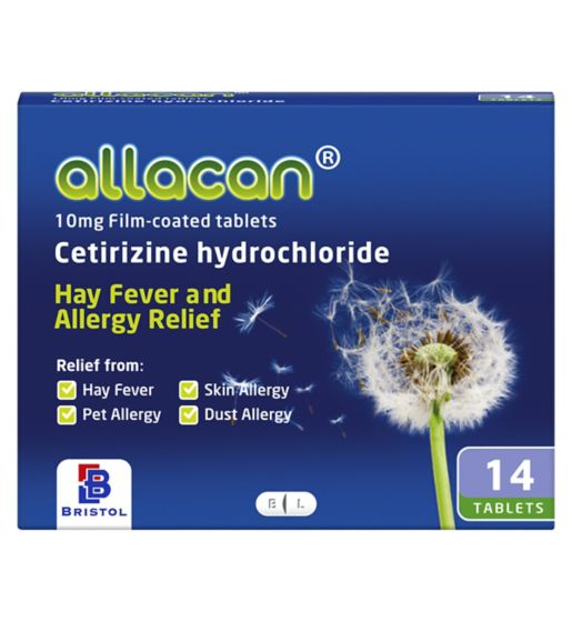 Allacan 10mg Film-coated Tablets - 14 Tablets