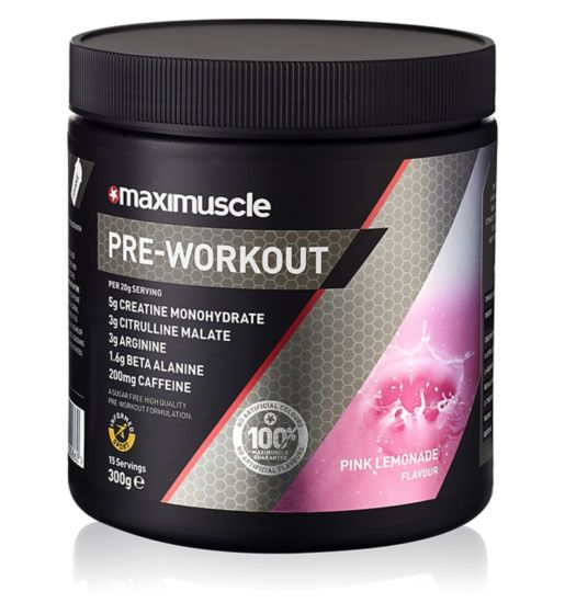 MaxiMuscle Pre-Work Out Powder Pink Lemonade - 300g