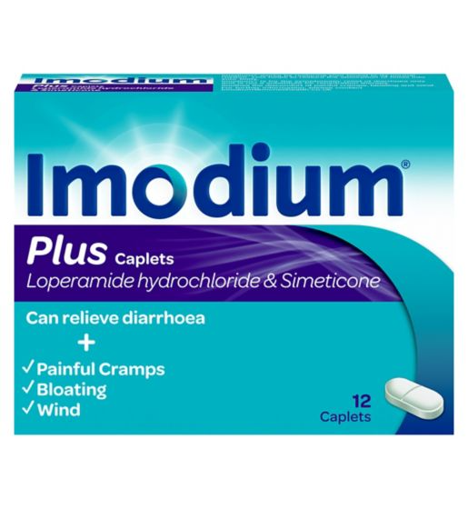 Imodium Plus - 12 Caplets