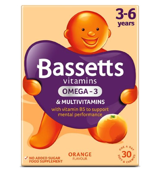 Bassetts Vitamins 3-6 Years Omega - 3 & Multivitamins 30s