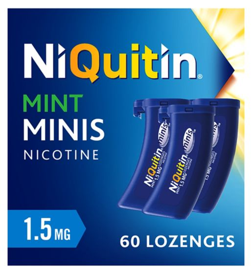 NiQuitin Minis Mint 1.5 mg 60 Lozenges