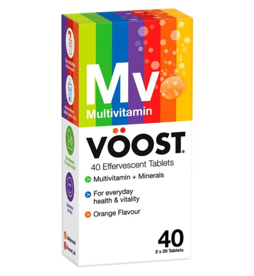 Voost Multivitamin 40 Orange Effervescent Tablets