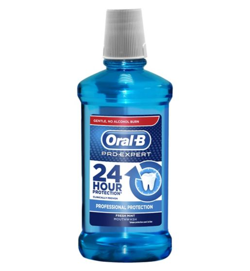 Oral-B Pro-Expert Mouthwash No Alcohol Fresh Mint 500ml