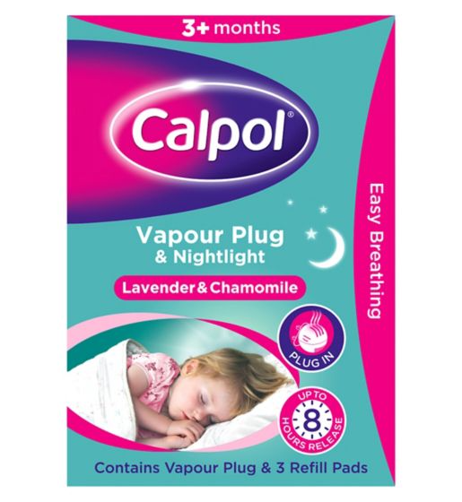 Calpol Vapour Plug In & Nightlight - Lavender & Chamomile