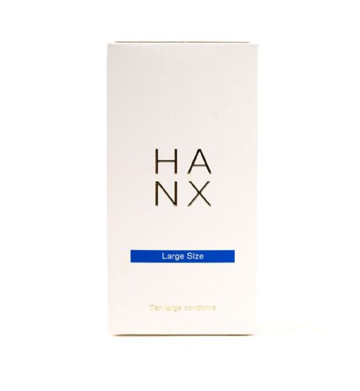 Hanx Ultra-Thin Large Size Vegan Condoms - 10 Pack