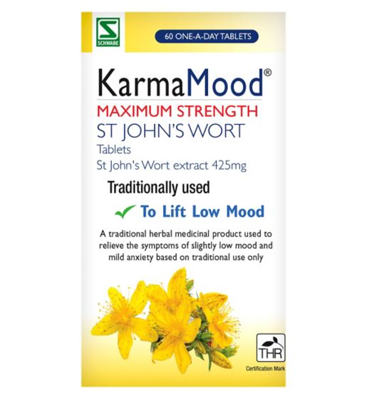 KarmaMood tablets St John's Wort extract 425mg (60 Tablets)