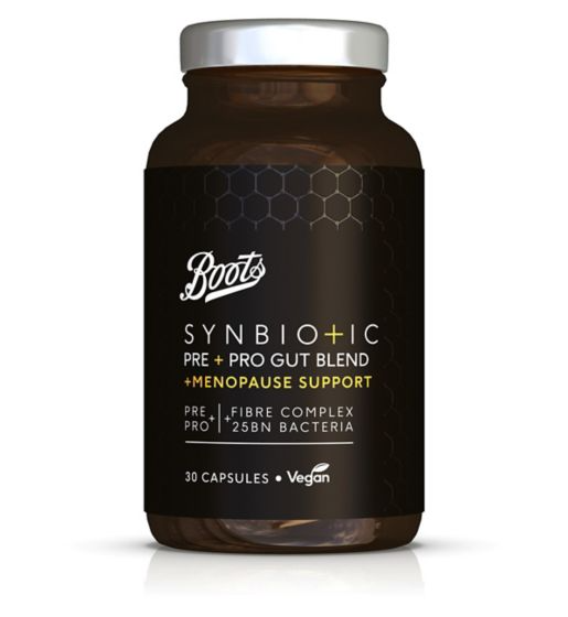 Boots Synbiotics Pre & Pro Gut Blend Menopause 30 Capsules
