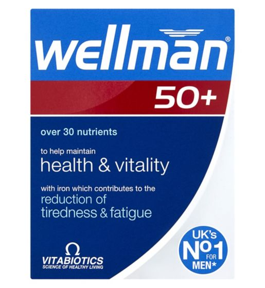 Vitabiotics Wellman 50+ 30 Tablets