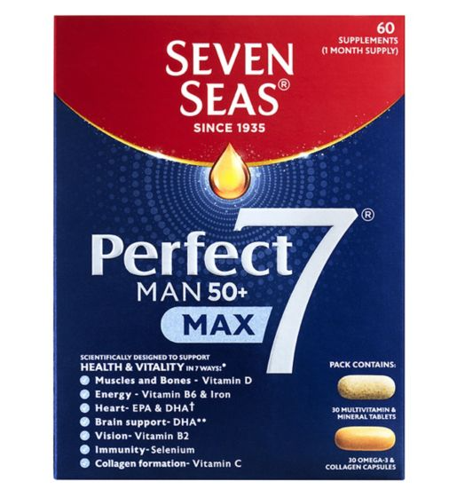 Seven Seas Perfect7 Man 50+ Max 60 Supplements