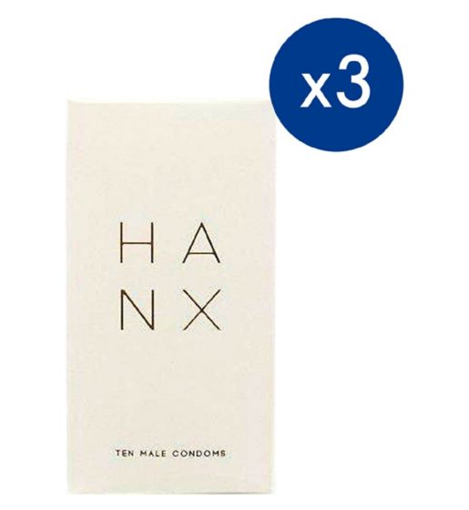 Hanx Ultra-Thin Vegan Condom Bundle (3 x 10 Pack)
