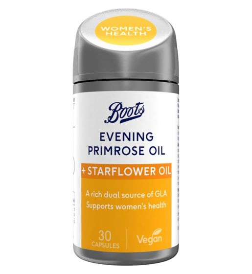 Boots Evening Primrose Oil & Starflower Oil 30 Capsules (1 month supply)