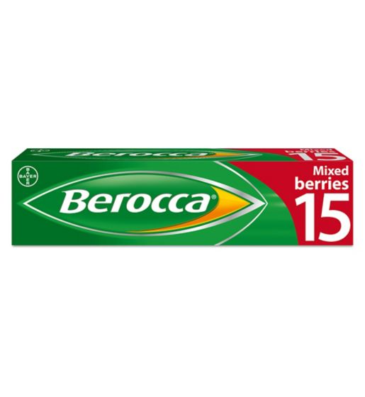 Berocca Mixed Berries Energy Vitamin 15 Tablets