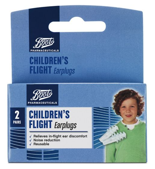 Boots Childrens Flight Earplugs (2 Pairs with Carry Case)