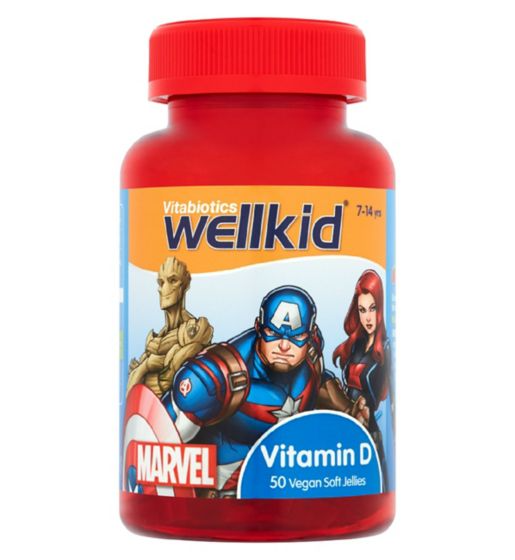 Vitabiotics Wellkid Marvel Vitamin D 50 Vegan Soft Jellies