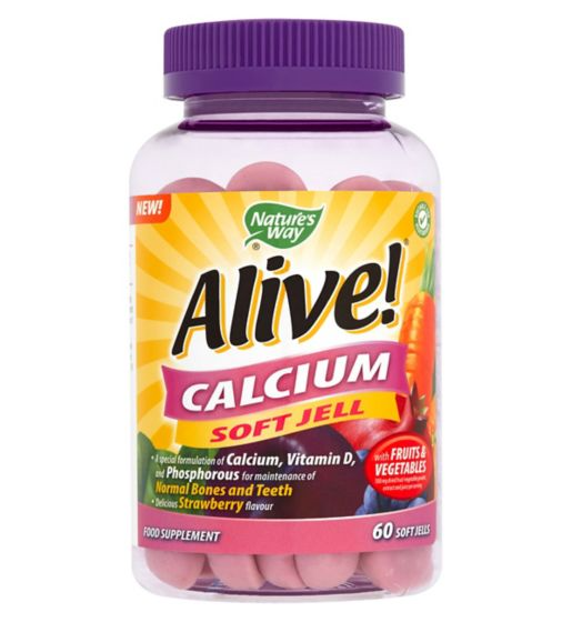 Alive Calcium 60 Soft Jells food supplements