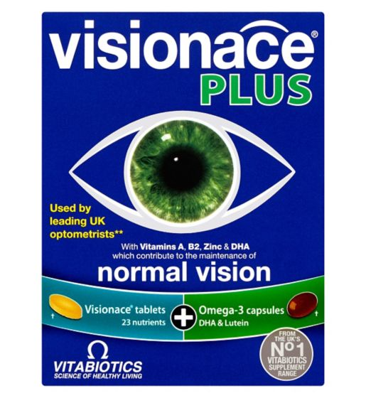 Vitabiotics Visionace Plus Omega-3 - 56 Tablets