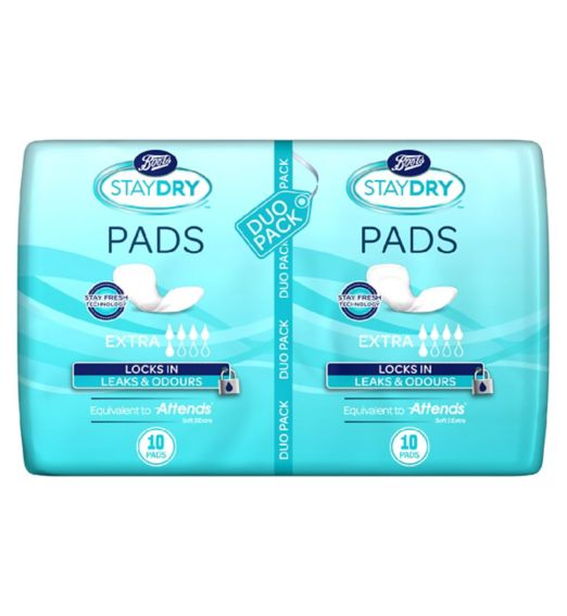 Boots Staydry Extra Pads Duos – 20 Pads