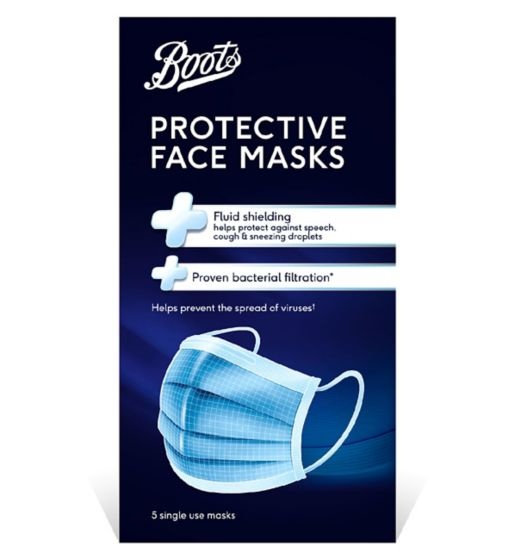 Boots Protective Face Mask - 5 Pack