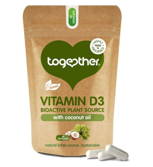 Together Vegan Vitamin D3 30 vegecaps