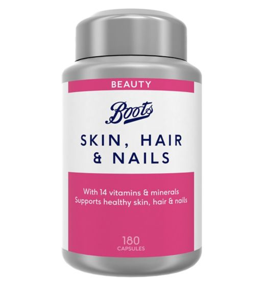 offer Boots Skin, Hair & Nails 180 Capsules (6 month supply)