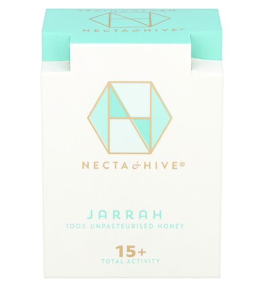 Necta & Hive Jarrah 100% Unpasteurised Honey 15+ Total Activity 250g