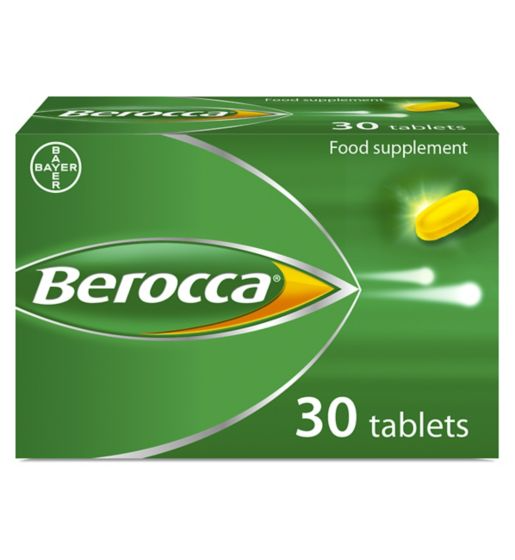 Berocca Energy Vitamin Film Coated 30 Tablets